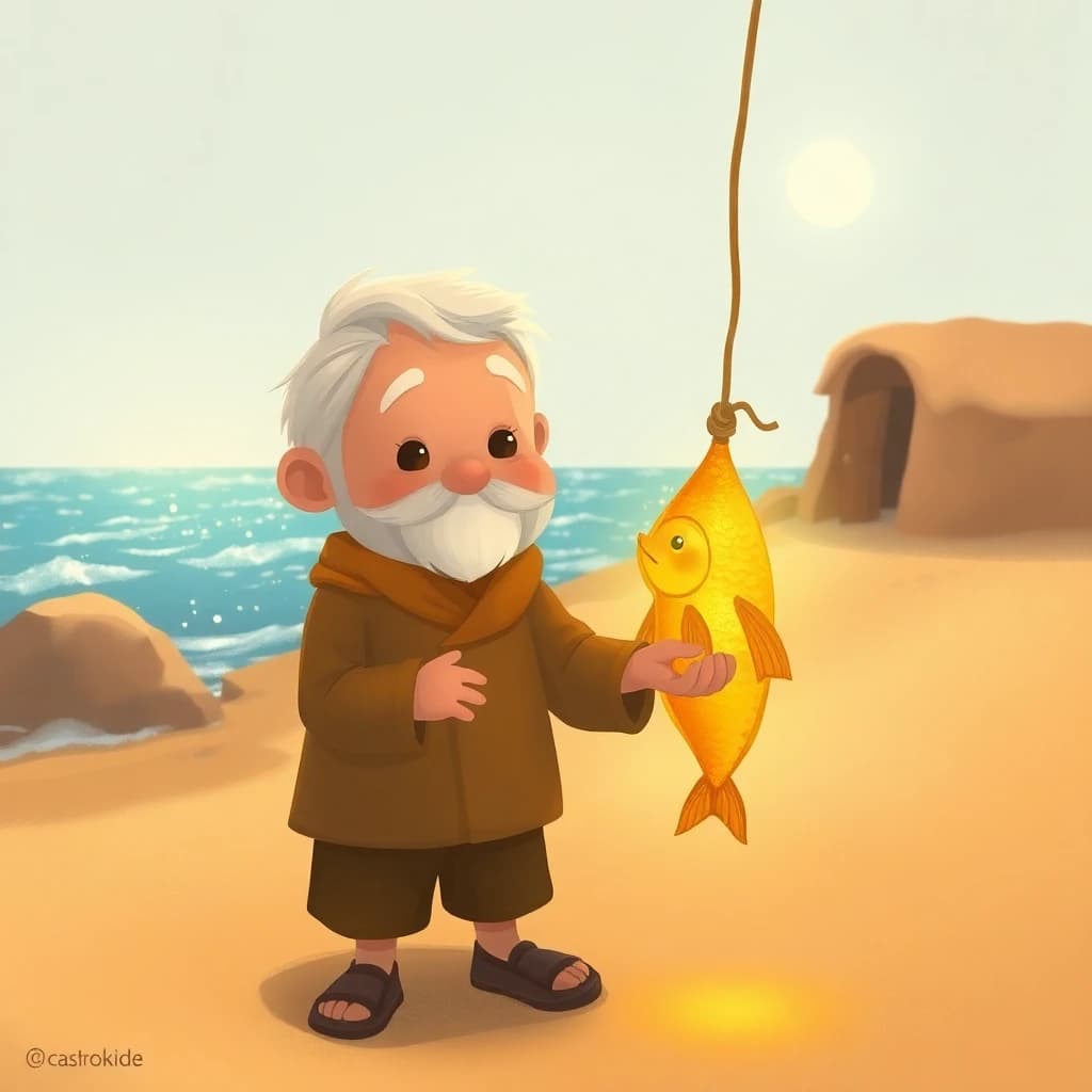 Le conte du pêcheur et du petit poisson d'or