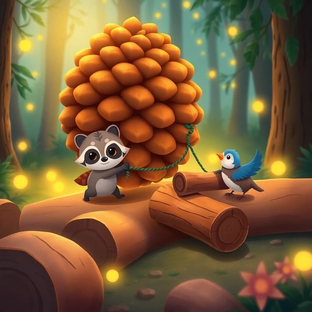 Mason und der Riesenzapfen