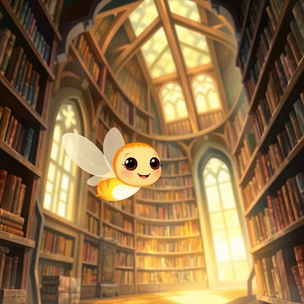 Una lucciola in biblioteca